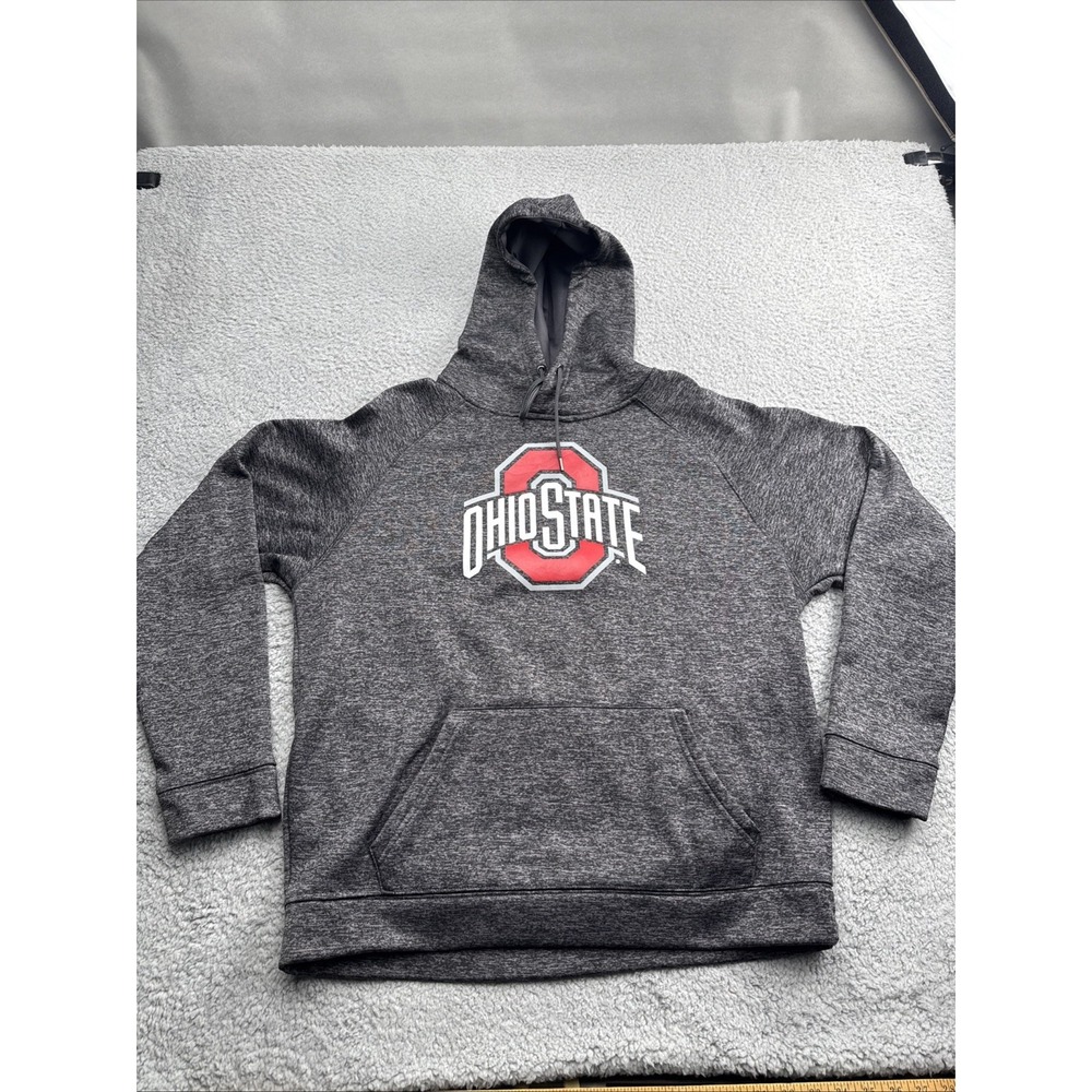 Colosseum Ohio State Buckeyes Hoodie Mens Large Gray Good Pullover NCAA Football